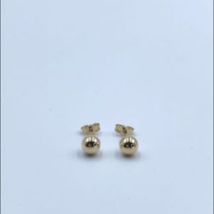 10K Yellow Gold Ball Stud Earrings 5mm